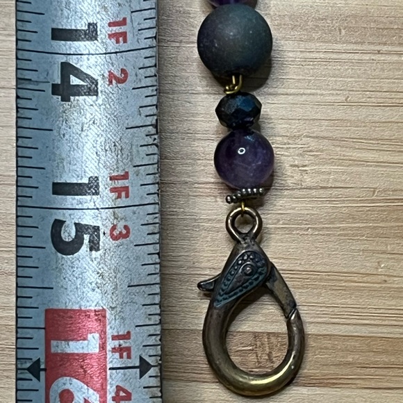 Aura Rainbow Druzy Beaded Necklace & Earring Set, Vintage - Picture 8 of 11